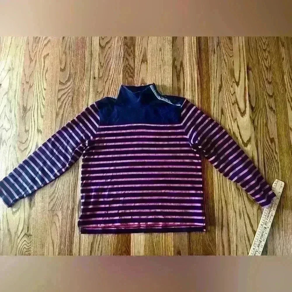 J. Crew | Nautical Striped Button Shoulder Top - Small
